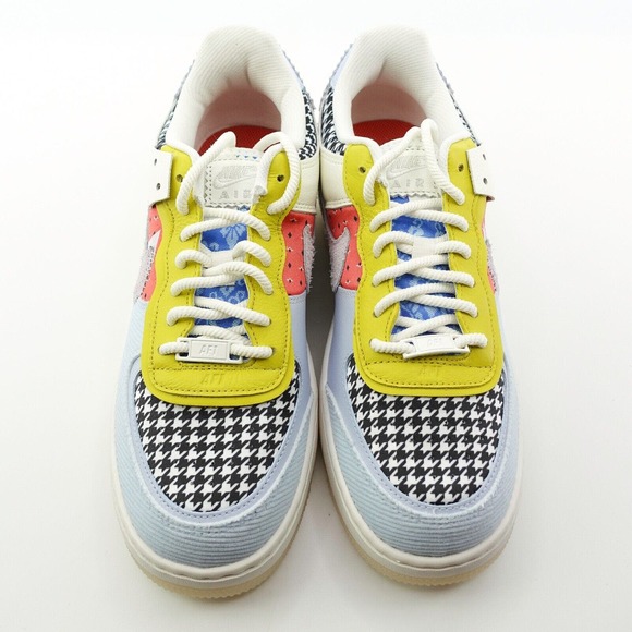Nike Air Force 1 Shadow Patchwork Sail Hydrogen Blue DM8076-100 Womens Size 10 - Picture 6 of 11